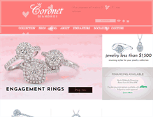 Tablet Screenshot of coronetdiamonds.com